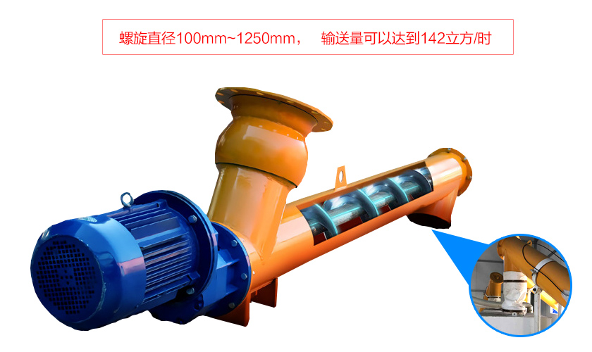 圓管螺旋給料機(jī)輸送量