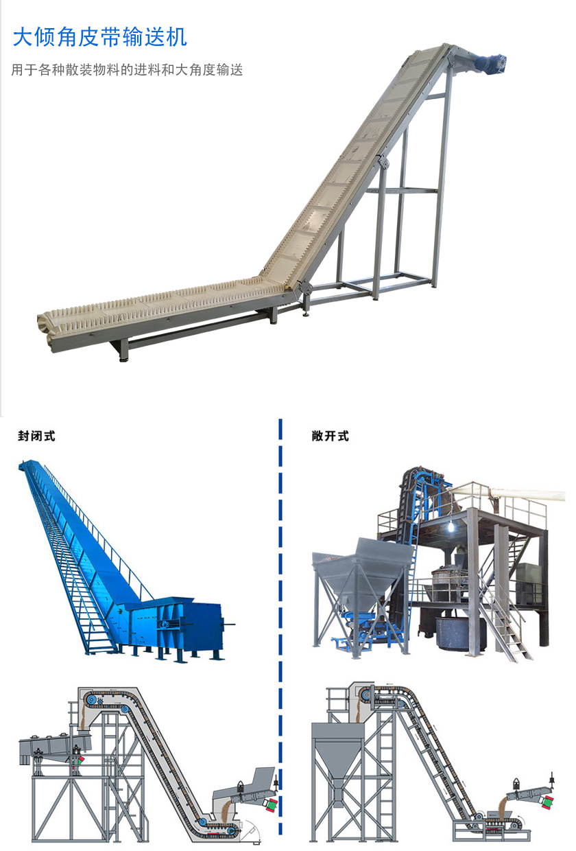 在環(huán)境溫度為-19℃ ~+40℃范圍內(nèi)，輸送堆積比重為0.5-2.5t/m3的各種散狀物料